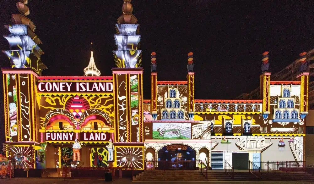 Vivid Sydney Lights Luna Park