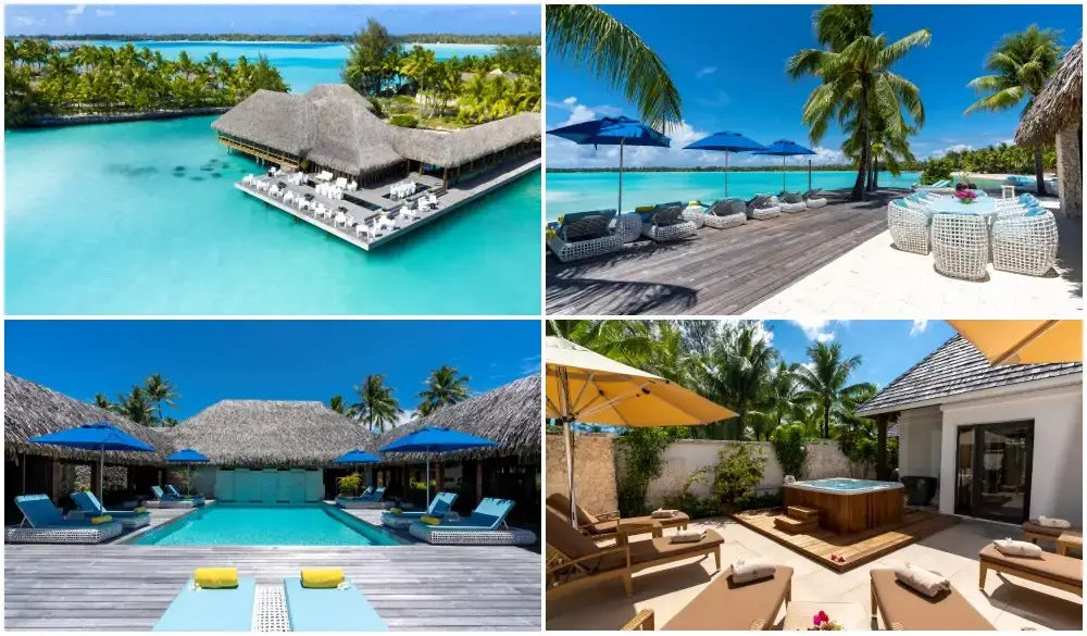 The St. Regis Bora Bora, French Polynesia, resort on the water