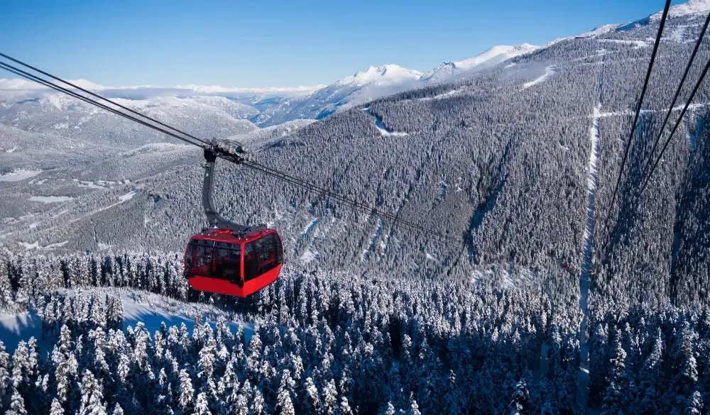 Gondola at the Whistler Blackcomb resort