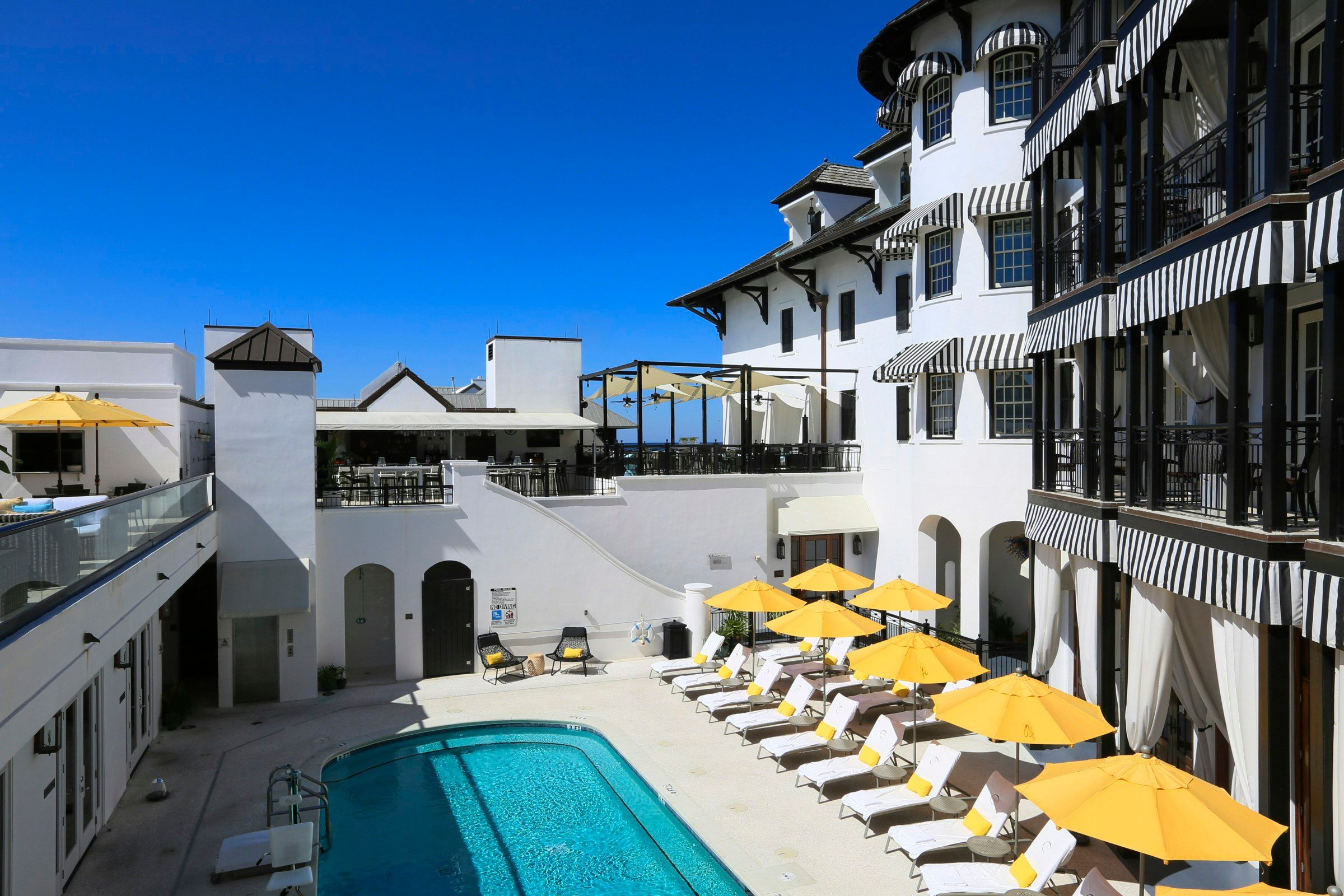 Luxurious spa facility in a hotel in Rosemary Beach with soothing ambiance