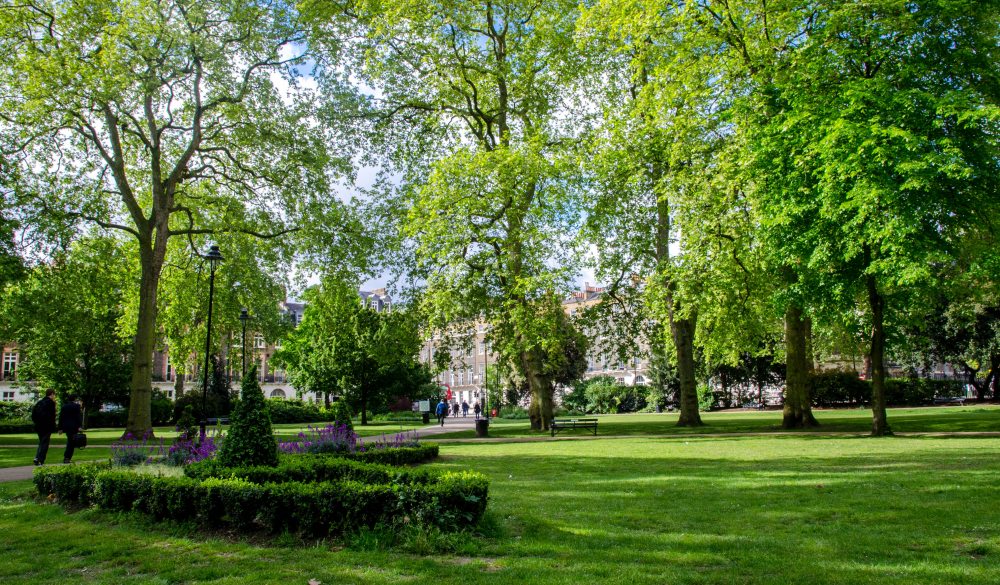 London city / England - May 2014: Spring in Russell Square park; Shutterstock ID 1338803147