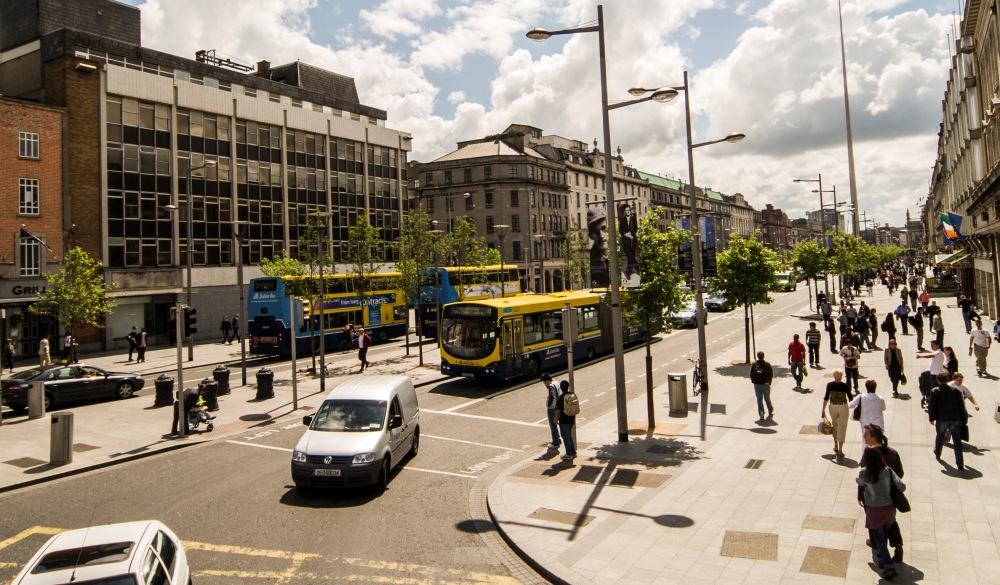 O'Connell Street in Dublin, Ireland