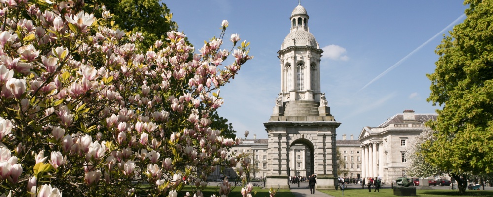 Trinity College Dublin Campanile, most prominent tourist attractions in Dublin.