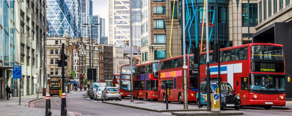 City View of London around Liverpool Street station; Shutterstock ID 446927350