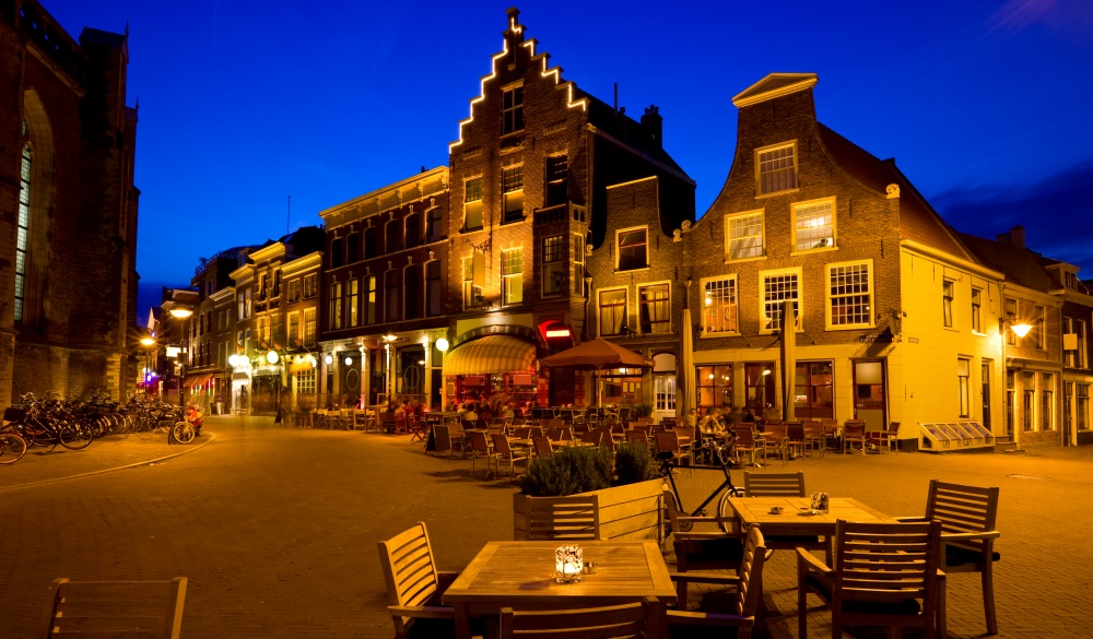 Bars and Restaurants in the charming old town of Haarlem, Netherlands just a 15 minutes train ride from Amsterdam.