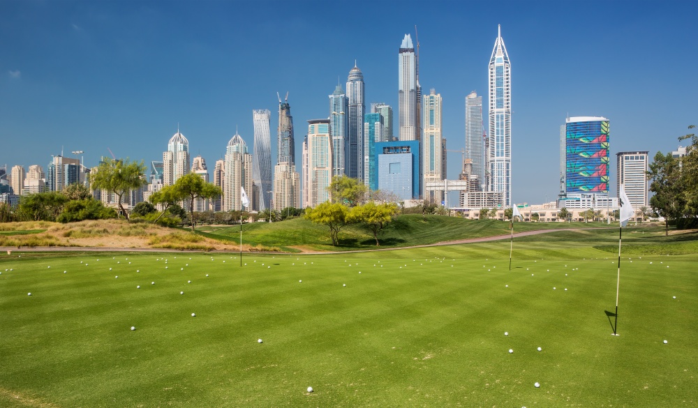 golf course in Dubai near downtown