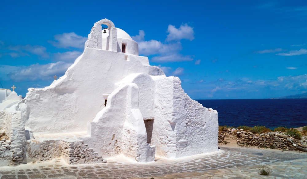 Old church of Panagia Paraportiani at Mykonos