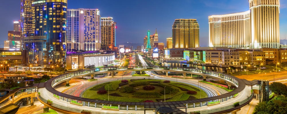 cityscape skyline at night, Macau