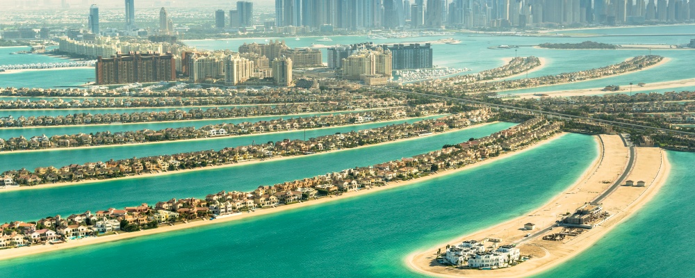 The Palm Jumeirah in Dubai, Dubai, United Arab Emirates