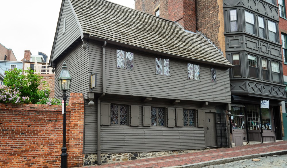 Paul Revere House; Shutterstock ID 306181706