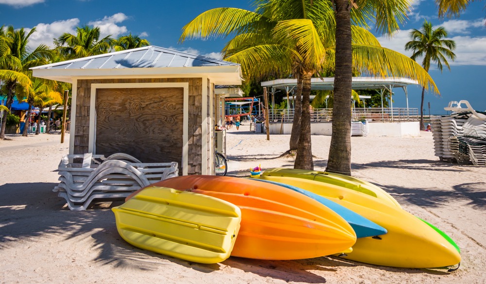 Palm trees on the beach in Key West, Florida.; Shutterstock ID 231696460