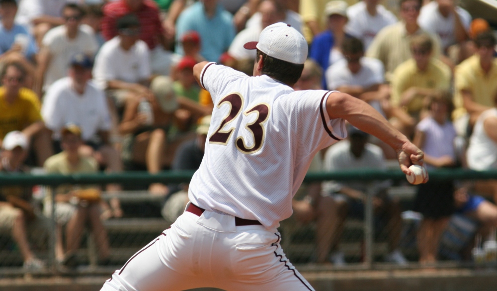 a pitcher in baseball