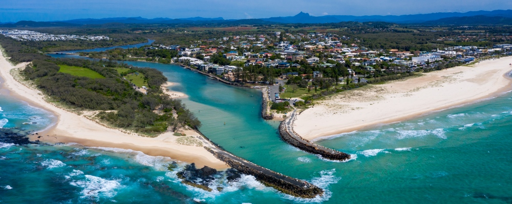 Panorama of Kingscliff on the Northern NSW coast, Australia; Shutterstock ID 1454686658