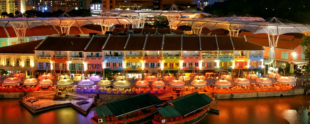 The colours of Clarke Quay.