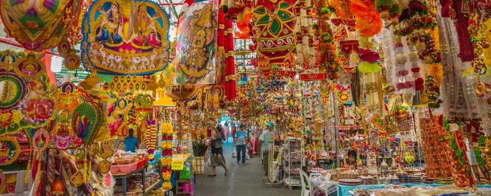 Market. Little India. Indiian dictric. Singapore. Asia