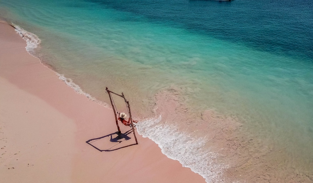 lombok - girl on the swing