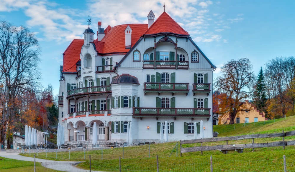 Museum for King Ludwig II of Bavaria at Hohenschwangau in Fall,