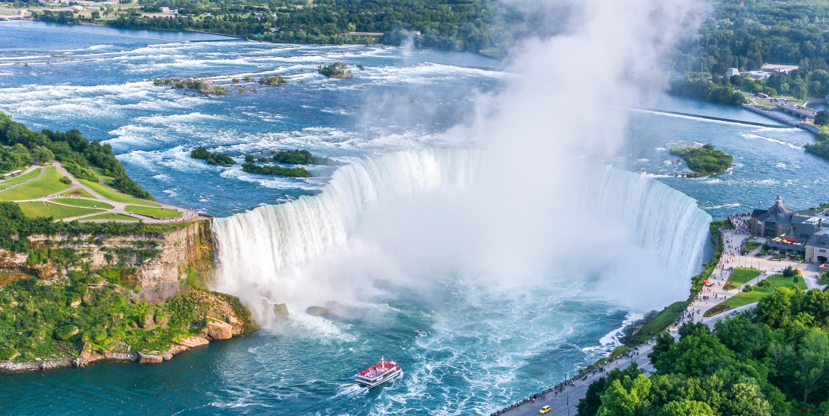 Niagara Falls Aerial View, Canadian Falls