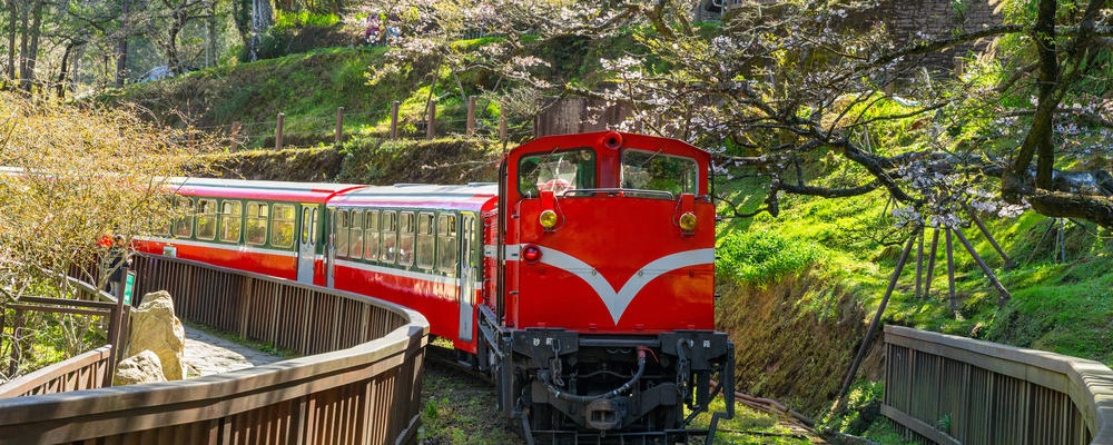 railway in alishan forest recreaction area; Shutterstock ID 755558953