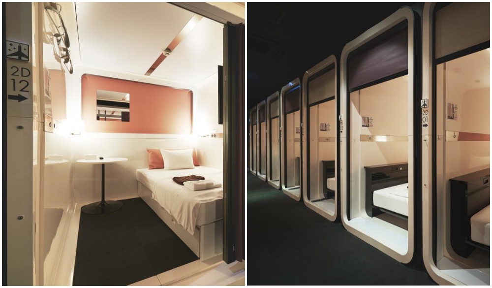 capsule hotel travel japan