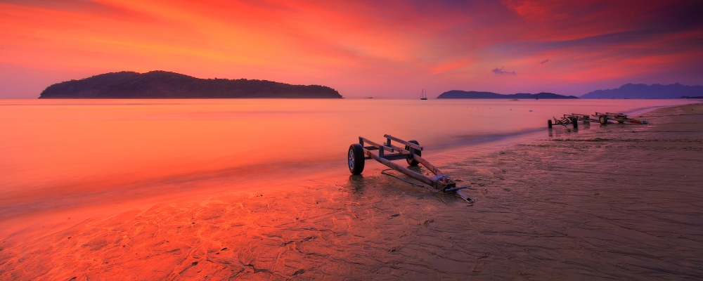 Pantai Tengah Panorama Sunset, Pulau Langkawi