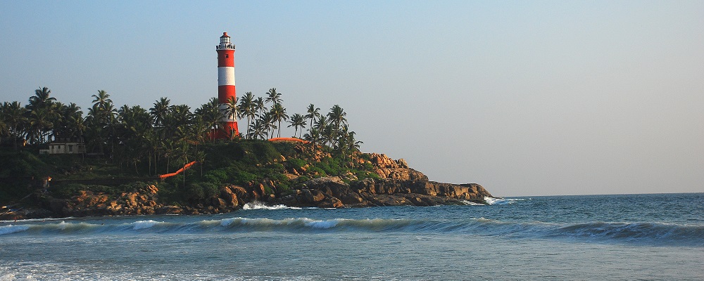 Lighthouse at Kovalam Beach, Kerala