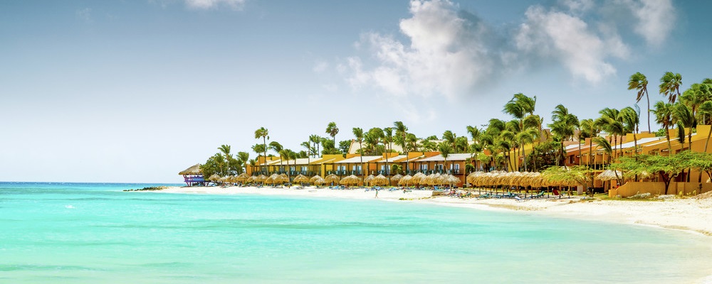 Eagle Beach on Aruba island