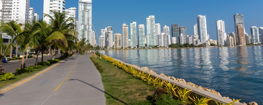 Waterfront district of Crespo, cartagena