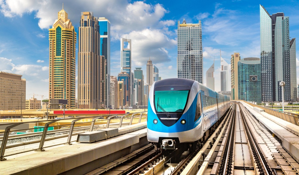 Dubai metro railway