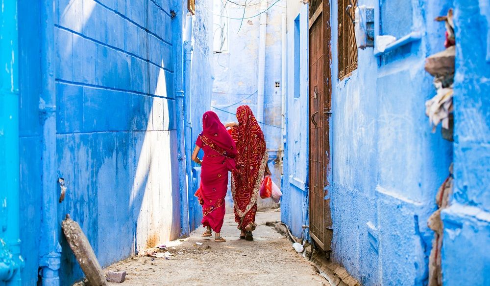 blue buildings in Jodhpur