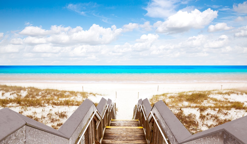 Destin beach in florida ar Henderson State Park USA