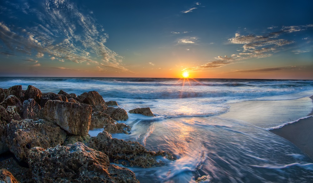 Beautiful sunset from Captiva Island on the west coast of Florida.