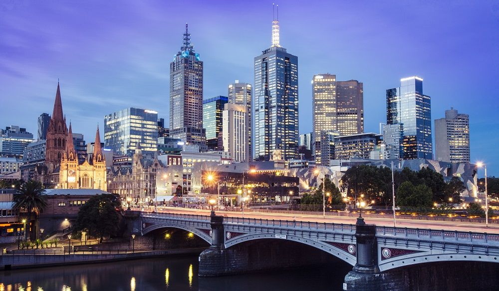 Melbourne city skyline