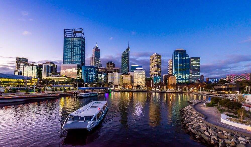 Perth city skyline