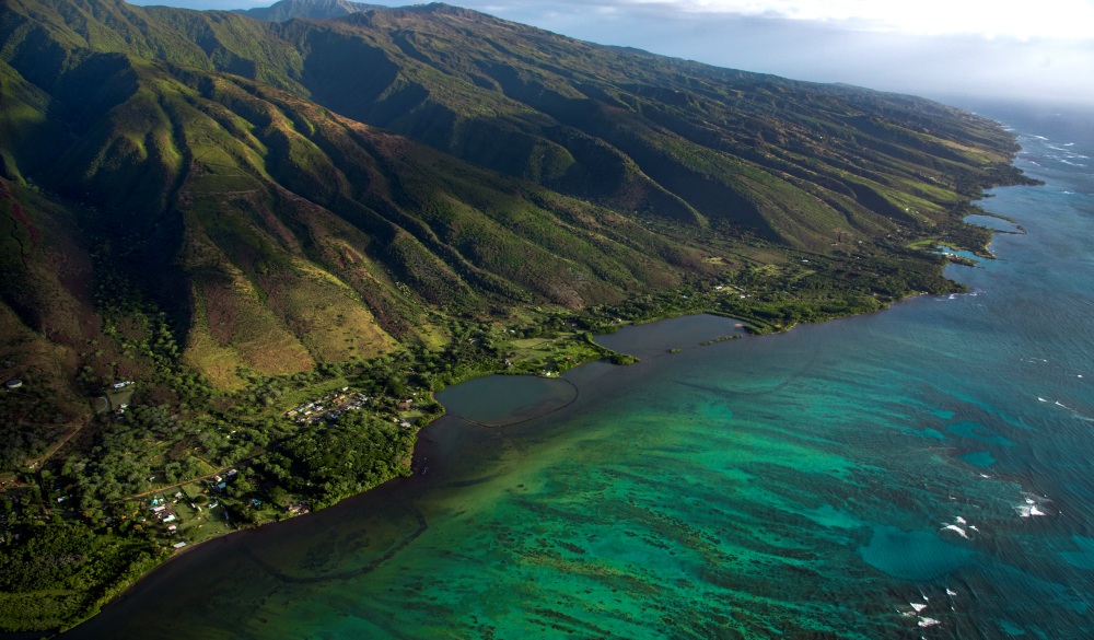 Molokai coast and mountain, Hawaii islands to visit