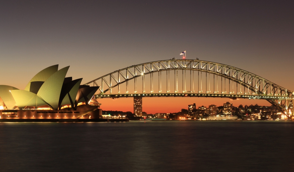 Panorama captures the Sydney Harbour, the Bridge and the famous Opera House.