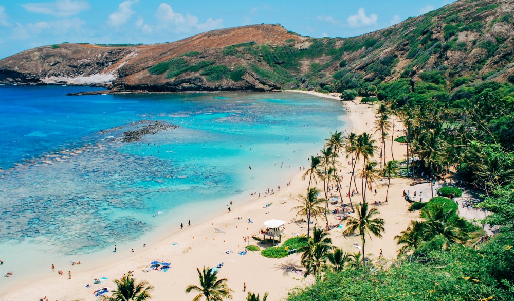 Scenic View Of Sea And Mountains, Hawaii Islands to visit