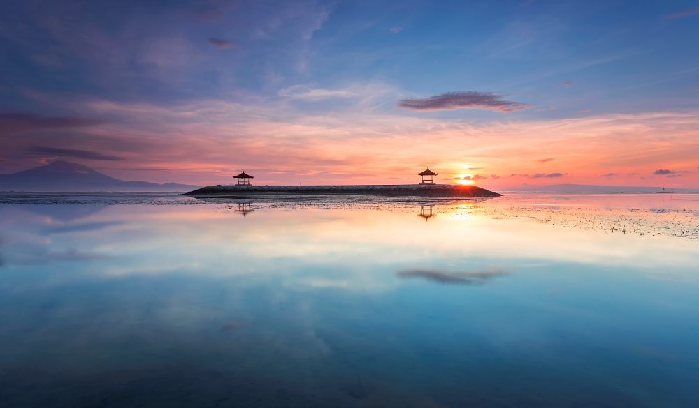 Karang Beach, Sanur, Bali, Indonesia with beautiful scenery