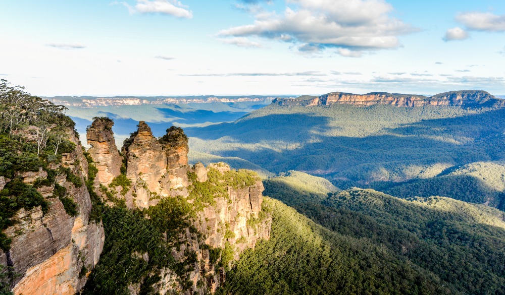 The Three Sisters, near Katoomba in the Blue Mountains, Australia.