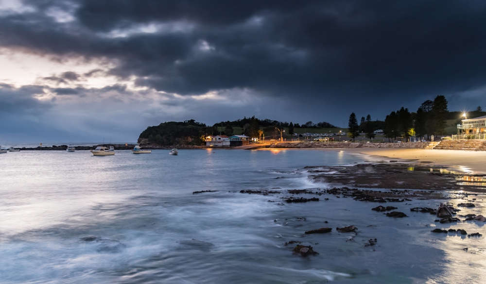 Sunrise at Terrigal Beach on the Central Coast, NSW, Australia.