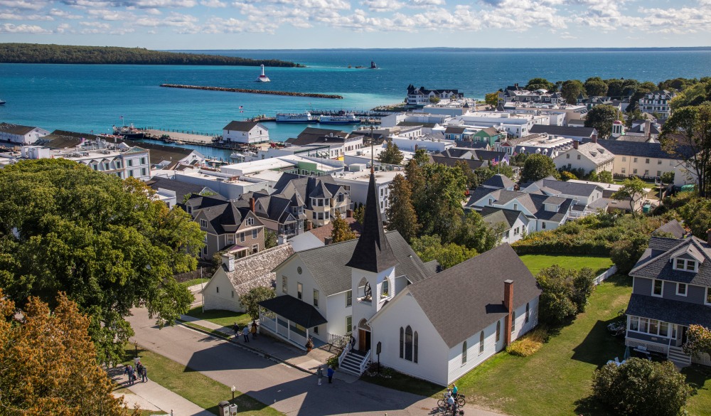 Mackinaw Island Town View, Michigan