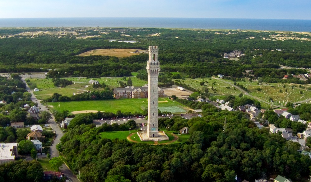 Pilgrim Monument in Provincetown, small-town LGBT U.S. destinations