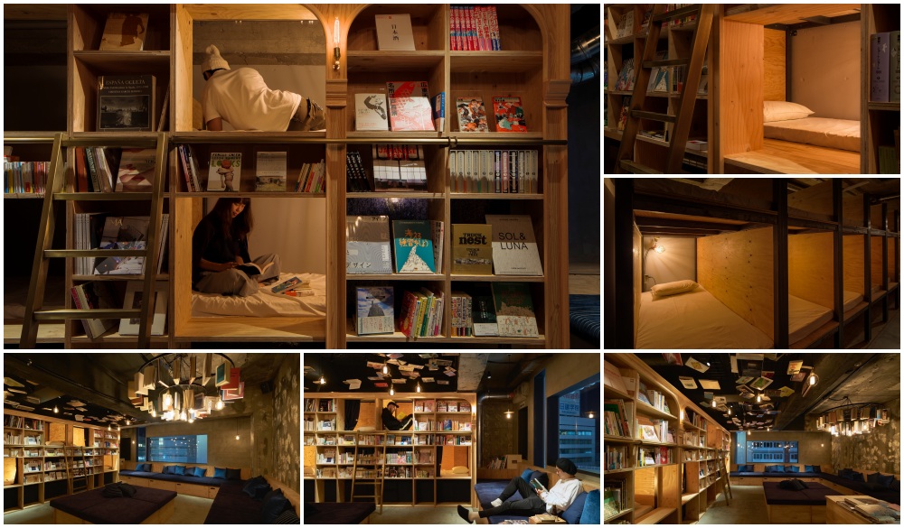 Book and Bed Tokyo, Japan, unique hotel