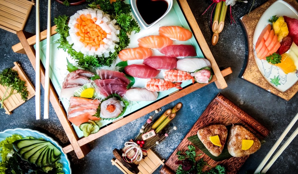 Various Food On Table