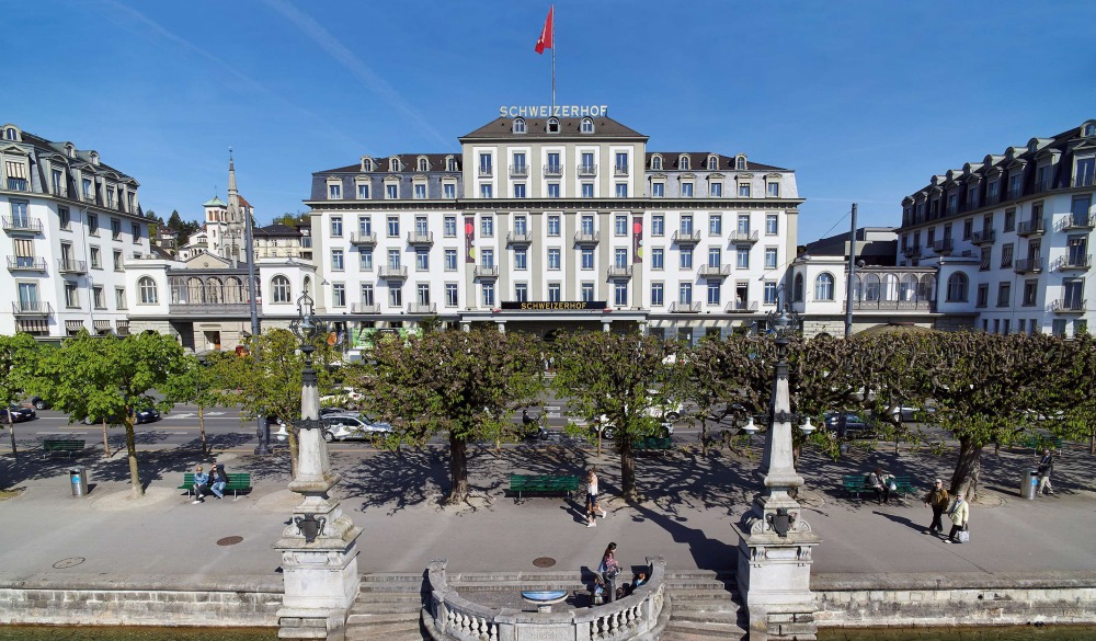 Hotel Schweizerhof Luzern, Switzerland (1845), historic hotel in Switzerland