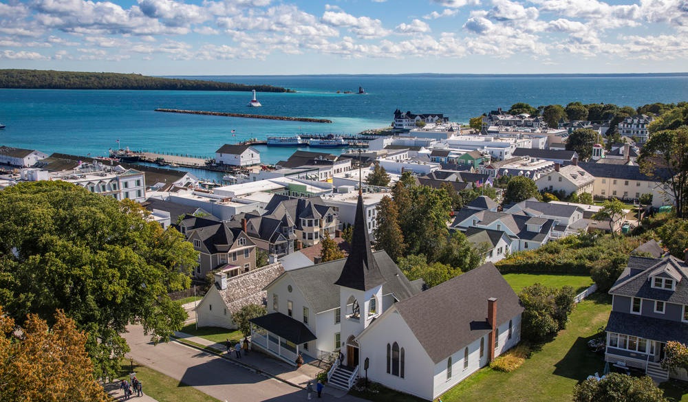 Mackinaw Island Town View, Michigan