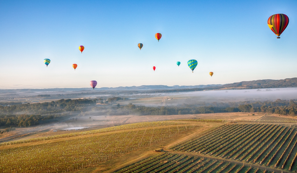 Ballooning over the Hunter Valley