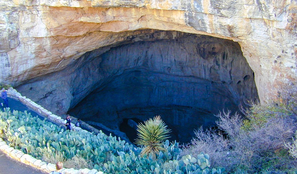Cave Entrance At Carlsbad Caverns National Park, UNESCo site in the US