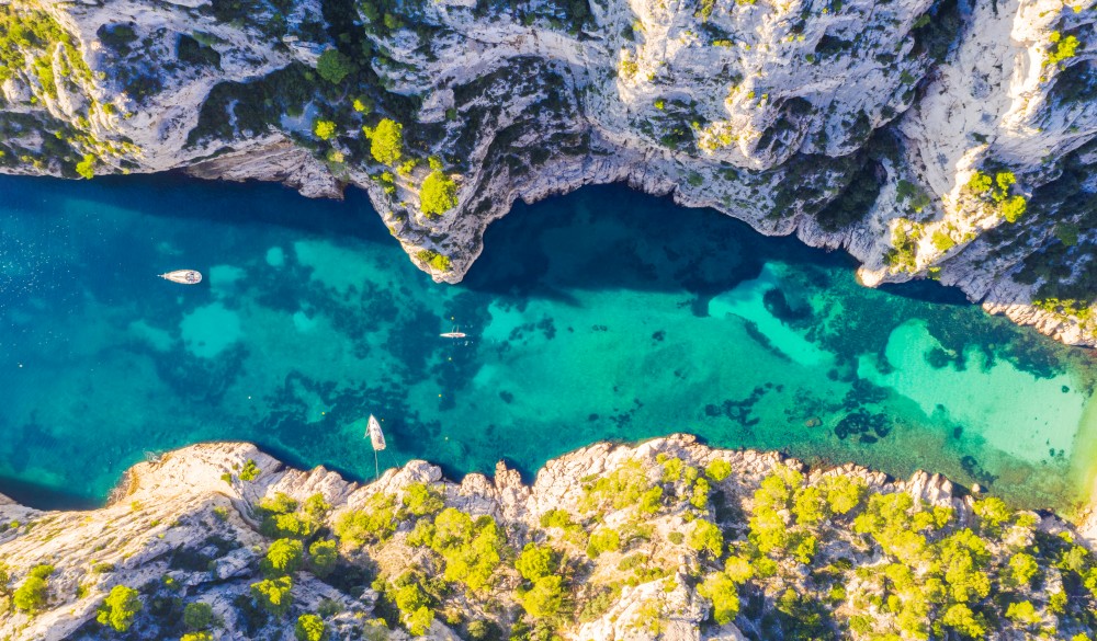 Calanque d'En-Vau in Calanques national park, French Riviera, France., hidden travel gems