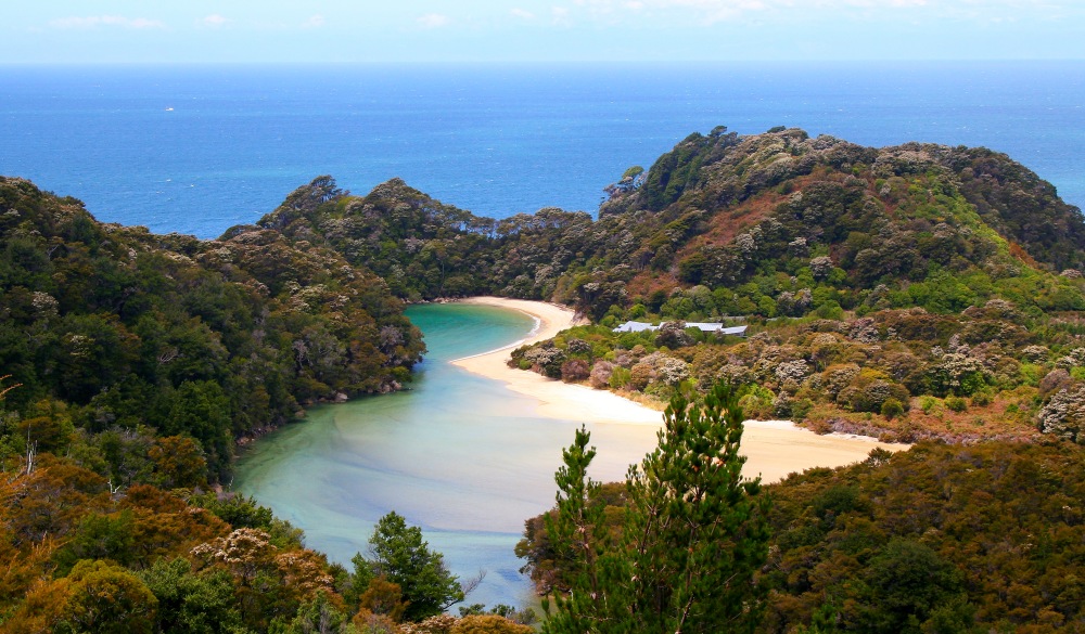 Abel Tasman bay landscape,